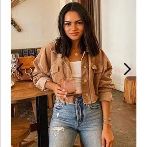 Cropped Corduroy Jacket